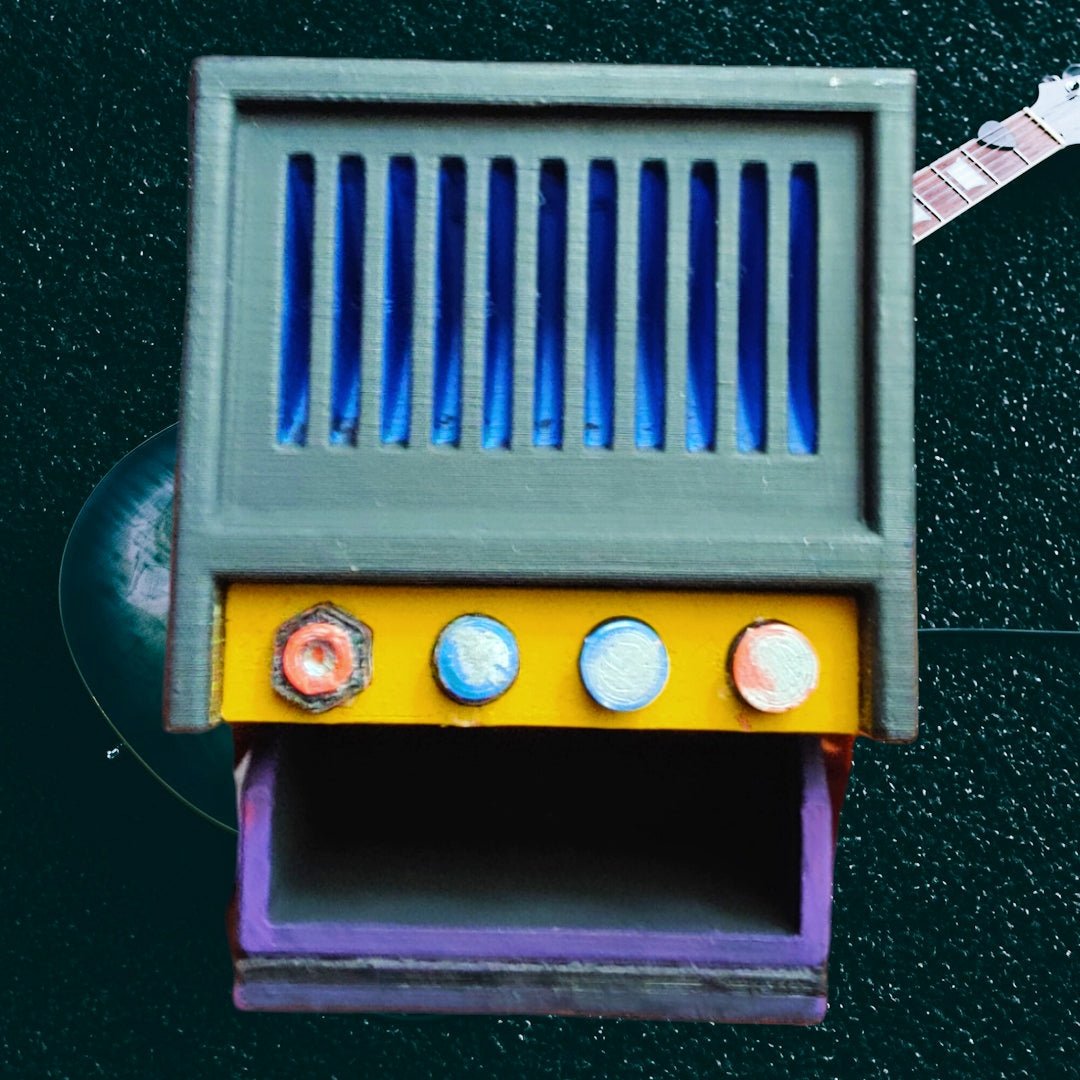 Amplifier Pick Organizer with Drawer by HEX3D (hand painted) - Odell Creations