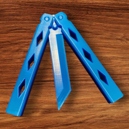 Blue Bailsong Butterfly Knife