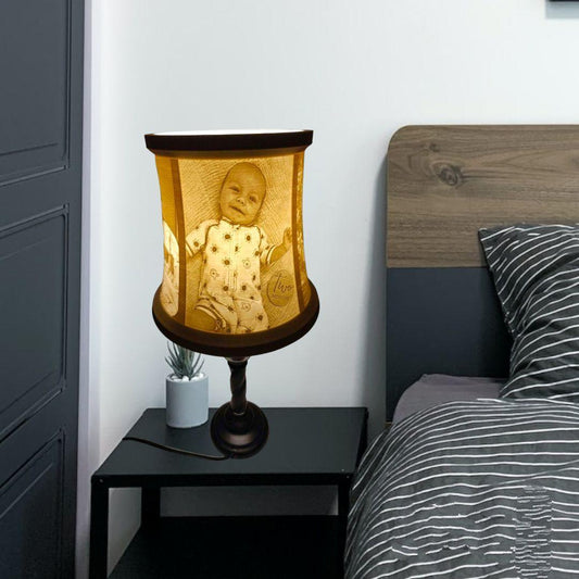 Lithophane 3 D Lamp | Custom Photo Lithophane Lamp | Odell Creations