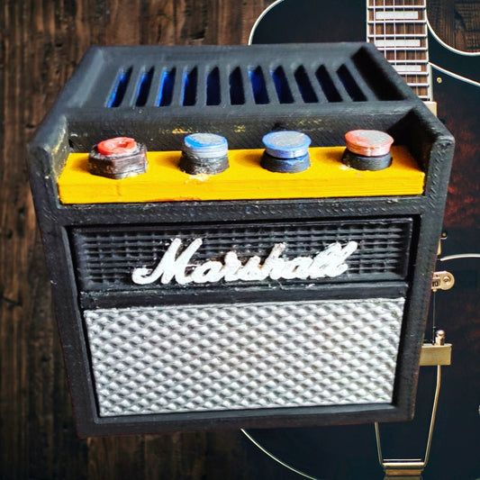 Amplifier Pick Organizer with Drawer by HEX3D (hand painted) - Odell Creations