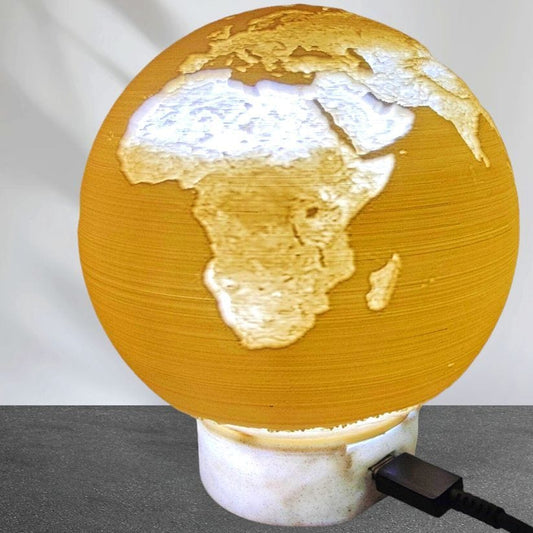 3D Print Lithophane Globe | Globe Lithophane | Odell Creations