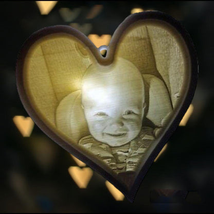 Heart Custom Photo Lithophane - Odell Creations