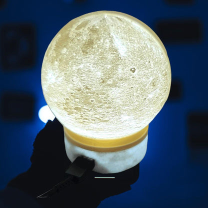 3D Printed Moon Lithophane | Custom Moon Lamp | Odell Creations