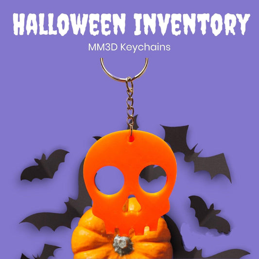 Skull Head Keychain | Scary Skull Keychain | Odell Creations